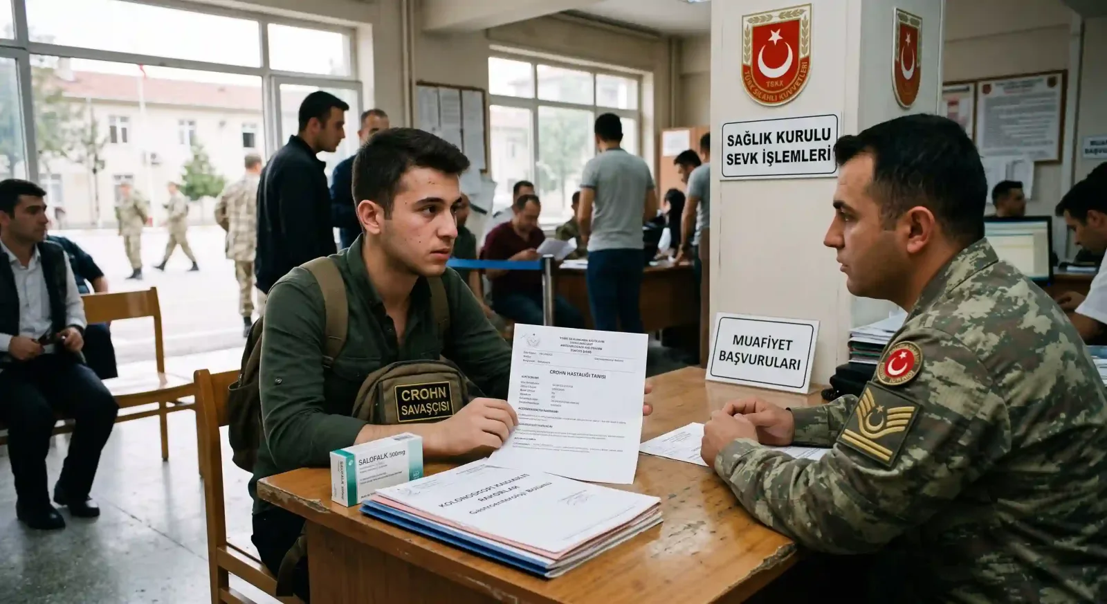 crohn hastalığı ve askerlikten muaf
